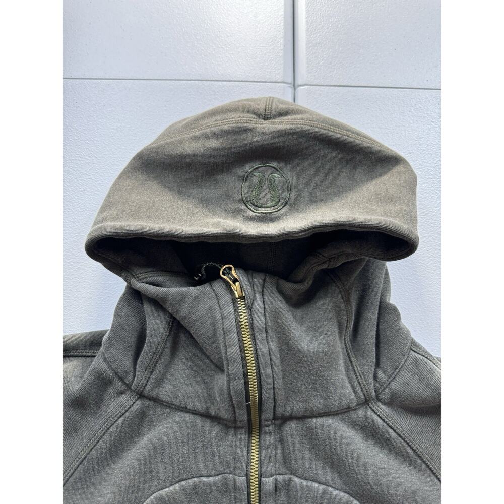 Lululemon Scuba Hoodie Womens 6 Brown Full Zip Sweatshirt Athleisure Athletic - Picture 3 of 7
